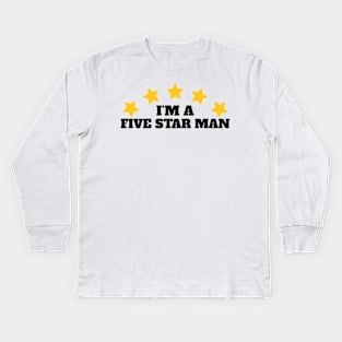 Five Star Man Kids Long Sleeve T-Shirt